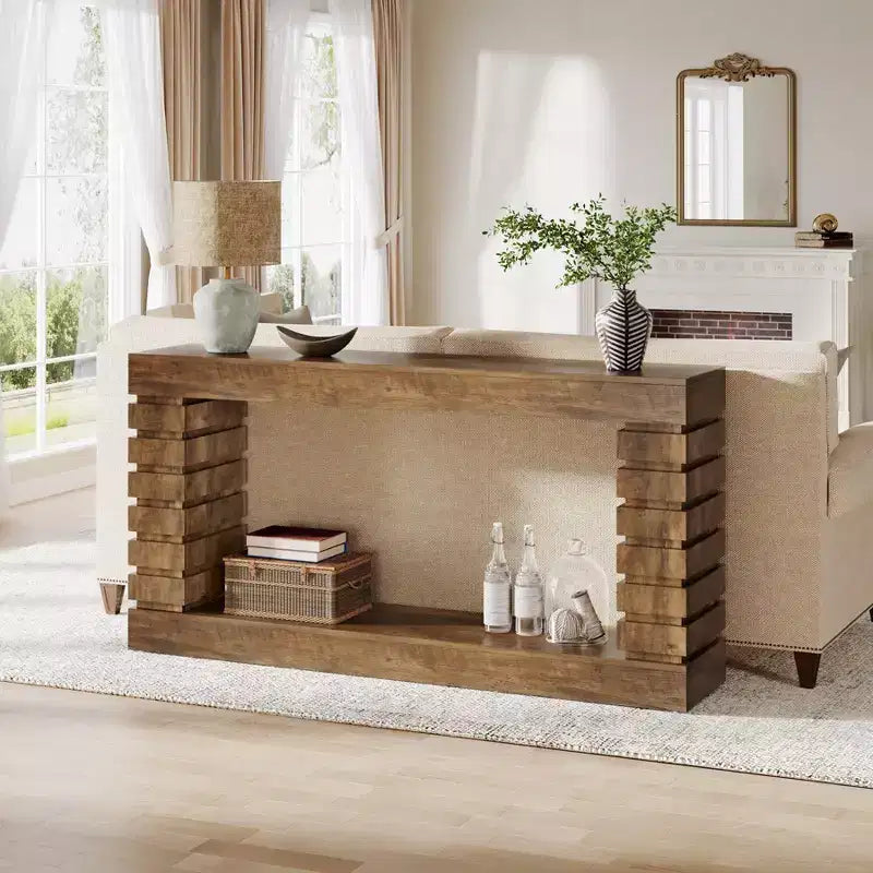 Lantine 70.87 Wood Rectangular Console Table