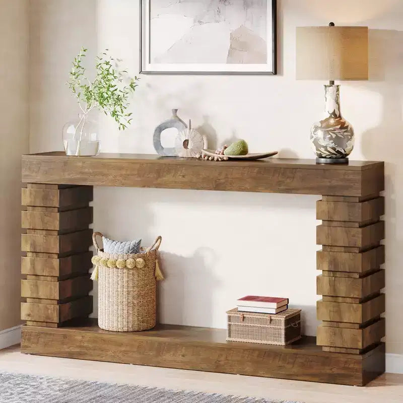 Lantine 70.87 Wood Rectangular Console Table