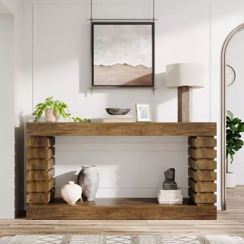 Lantine 70.87 Wood Rectangular Console Table