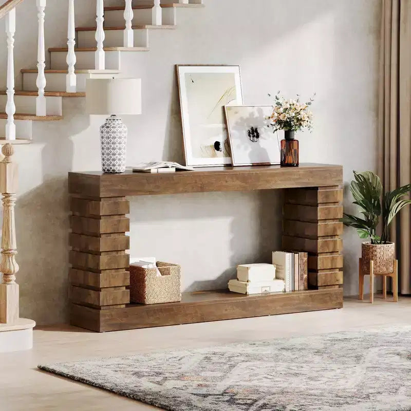 Lantine 70.87 Wood Rectangular Console Table