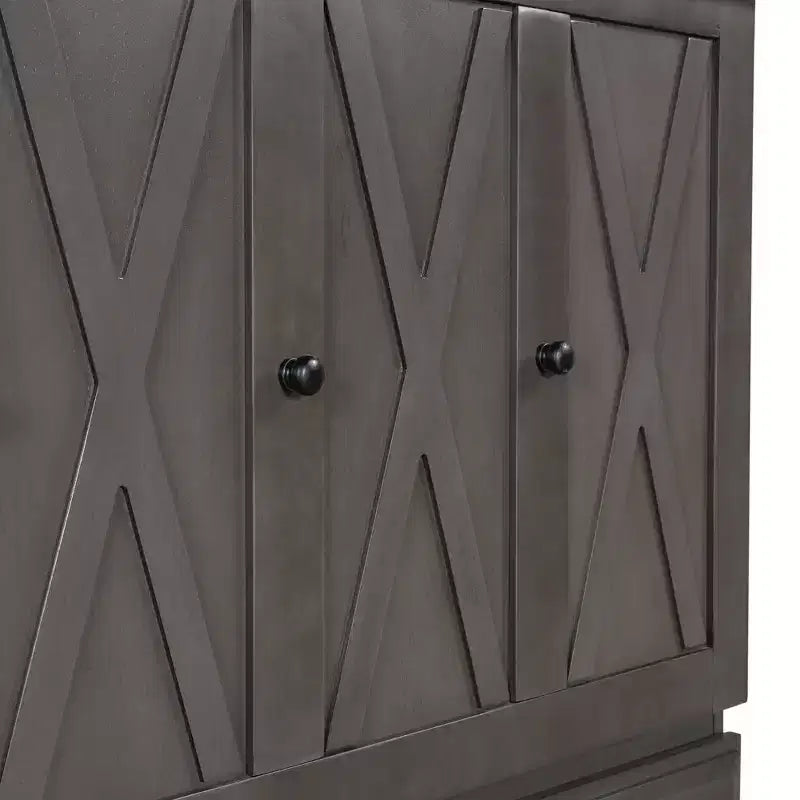 ModernLuxe Queen/Full Size Wooden Murphy Bed, Space-Saving Foldable Cabinet Bed with USB Charging Station & Storage Drawers