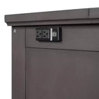 ModernLuxe Queen/Full Size Wooden Murphy Bed, Space-Saving Foldable Cabinet Bed with USB Charging Station & Storage Drawers