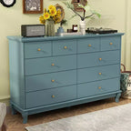 Famapy Versatile 10 - Drawer Cabinet Dresser Chest: Ample Storage, Elegant Design Ideal for Any Room