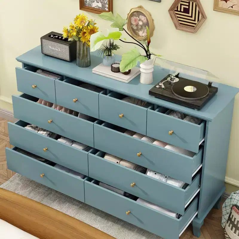 Famapy Versatile 10 - Drawer Cabinet Dresser Chest: Ample Storage, Elegant Design Ideal for Any Room