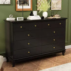 Famapy Versatile 10 - Drawer Cabinet Dresser Chest: Ample Storage, Elegant Design Ideal for Any Room