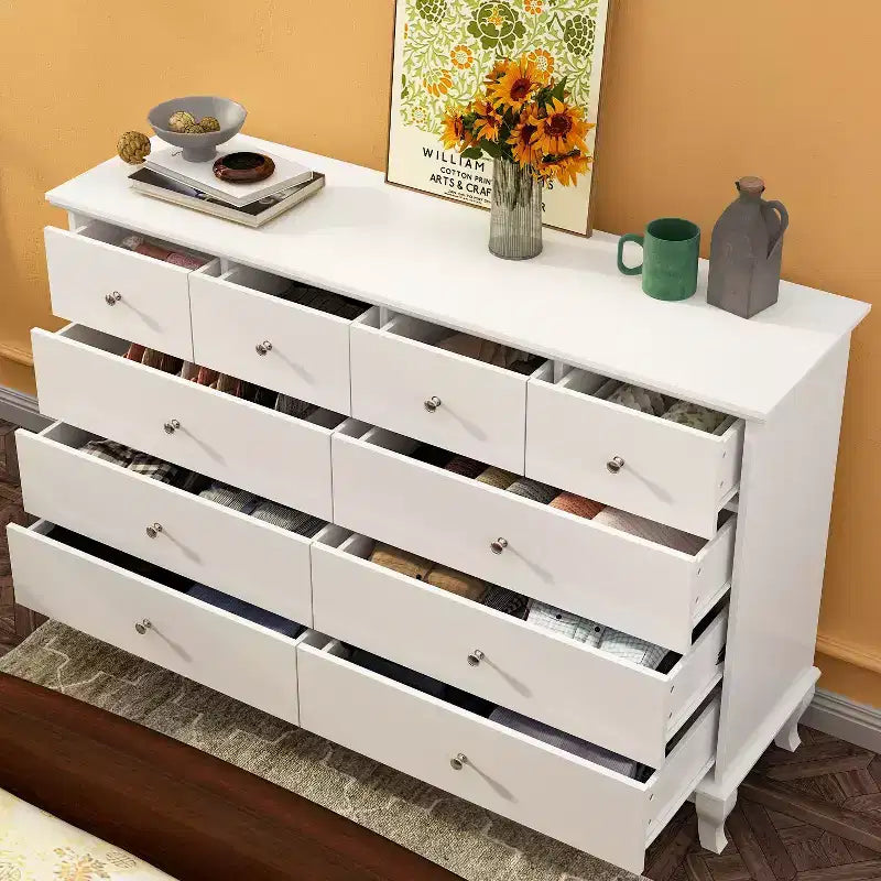 Famapy Versatile 10 - Drawer Cabinet Dresser Chest: Ample Storage, Elegant Design Ideal for Any Room