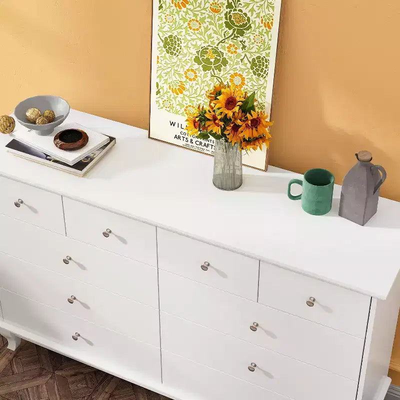 Famapy Versatile 10 - Drawer Cabinet Dresser Chest: Ample Storage, Elegant Design Ideal for Any Room