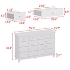Famapy Versatile 10 - Drawer Cabinet Dresser Chest: Ample Storage, Elegant Design Ideal for Any Room