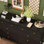 Famapy Versatile 10 - Drawer Cabinet Dresser Chest: Ample Storage, Elegant Design Ideal for Any Room