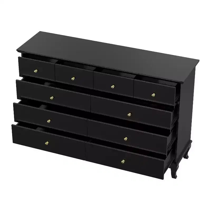 Famapy Versatile 10 - Drawer Cabinet Dresser Chest: Ample Storage, Elegant Design Ideal for Any Room