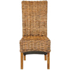 SAFAVIEH Kathi Isla Sedia da pranzo alta in vimini marrone (Set di 2) - 18,5 x 20,9 x 42,1 - 19Lx21Px42H