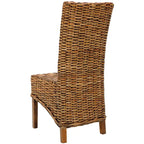 SAFAVIEH Kathi Isla Sedia da pranzo alta in vimini marrone (Set di 2) - 18,5 x 20,9 x 42,1 - 19Lx21Px42H