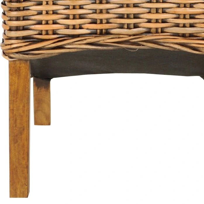 SAFAVIEH Kathi Isla Sedia da pranzo alta in vimini marrone (Set di 2) - 18,5 x 20,9 x 42,1 - 19Lx21Px42H