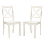 SAFAVIEH Lulla Farmhouse x-Back Dining Chair (Set of 2)