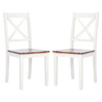 SAFAVIEH Lulla Farmhouse x-Back Dining Chair (Set of 2)
