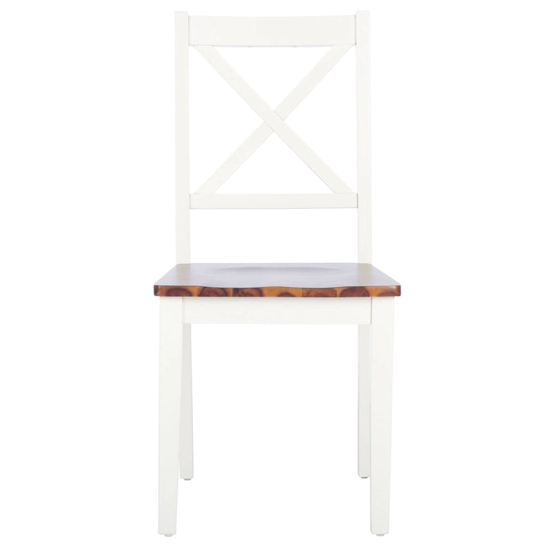 SAFAVIEH Lulla Farmhouse x-Back Dining Chair (Set of 2)