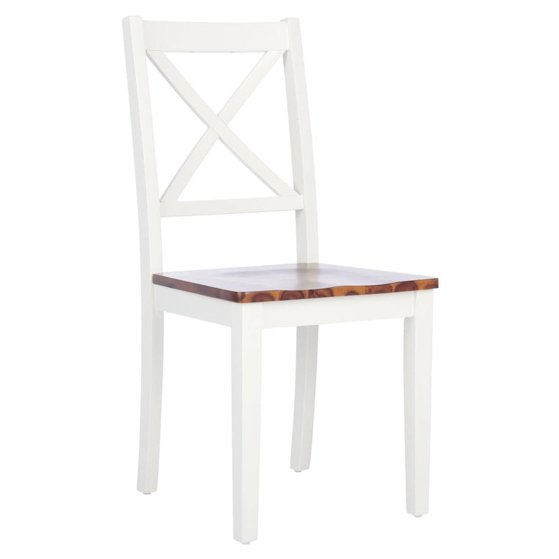 SAFAVIEH Lulla Farmhouse x-Back Dining Chair (Set of 2)