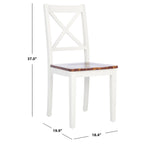 SAFAVIEH Lulla Farmhouse x-Back Dining Chair (Set of 2)