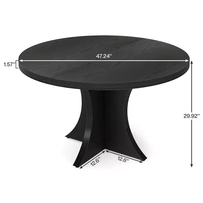 Tribesigns 47 Dining Room Table for 4-6 People, Wood Dinner Table