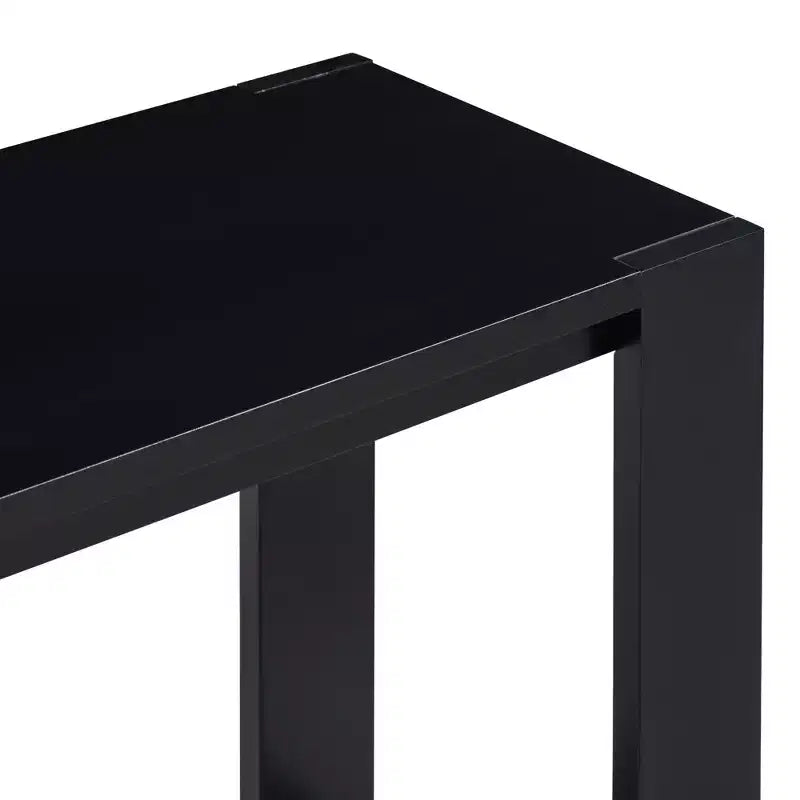 59.8W Minimalist Console Table with Bottom Shelf and 4 Legs, Entryway Table 4B - ModernLuxe