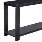 59.8W Minimalist Console Table with Bottom Shelf and 4 Legs, Entryway Table 4B - ModernLuxe