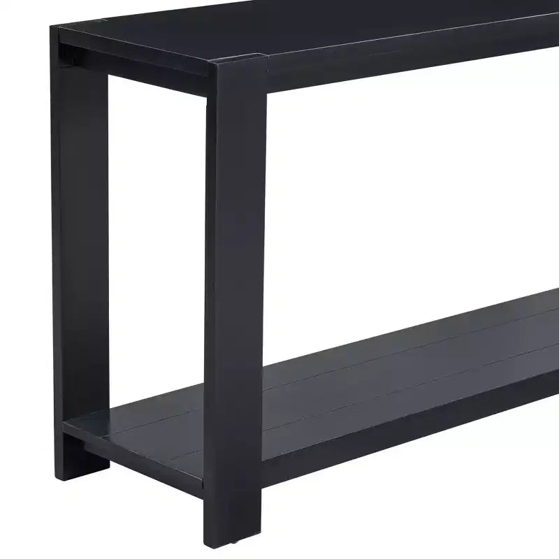 59.8W Minimalist Console Table with Bottom Shelf and 4 Legs, Entryway Table 4B - ModernLuxe
