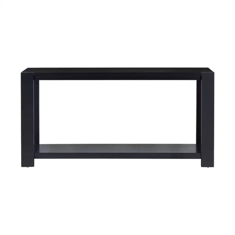 59.8W Minimalist Console Table with Bottom Shelf and 4 Legs, Entryway Table 4B - ModernLuxe
