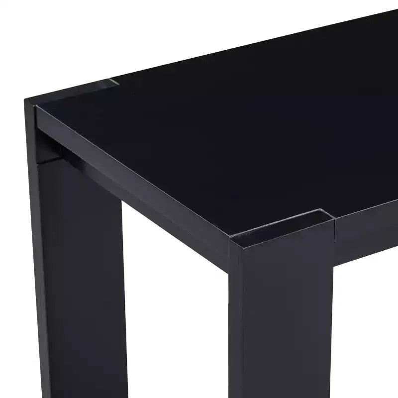 59.8W Minimalist Console Table with Bottom Shelf and 4 Legs, Entryway Table 4B - ModernLuxe