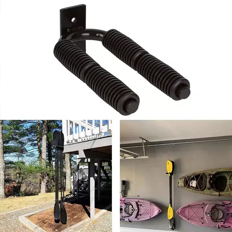 Kayak Paddle Storage Rack Wall-mount Paddle Holder Organizer Paddle Accessorie For Dock Shed Indoor Garage