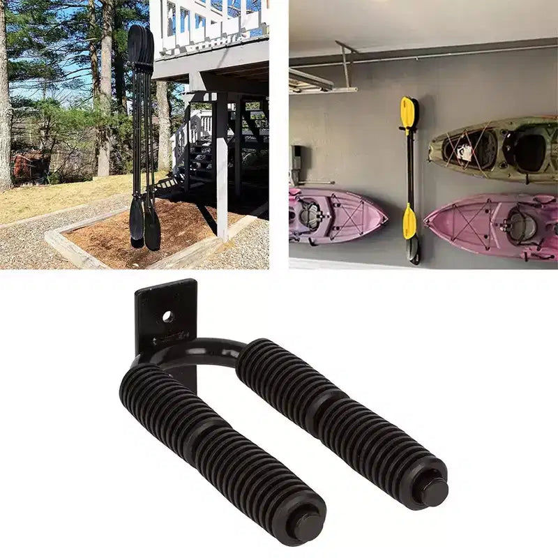 Kayak Paddle Storage Rack Wall-mount Paddle Holder Organizer Paddle Accessorie For Dock Shed Indoor Garage