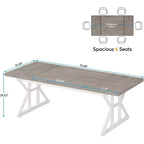 Tavolo da conferenza Lantine 6FT, 180 x 80 x 75 cm (L x P x A)