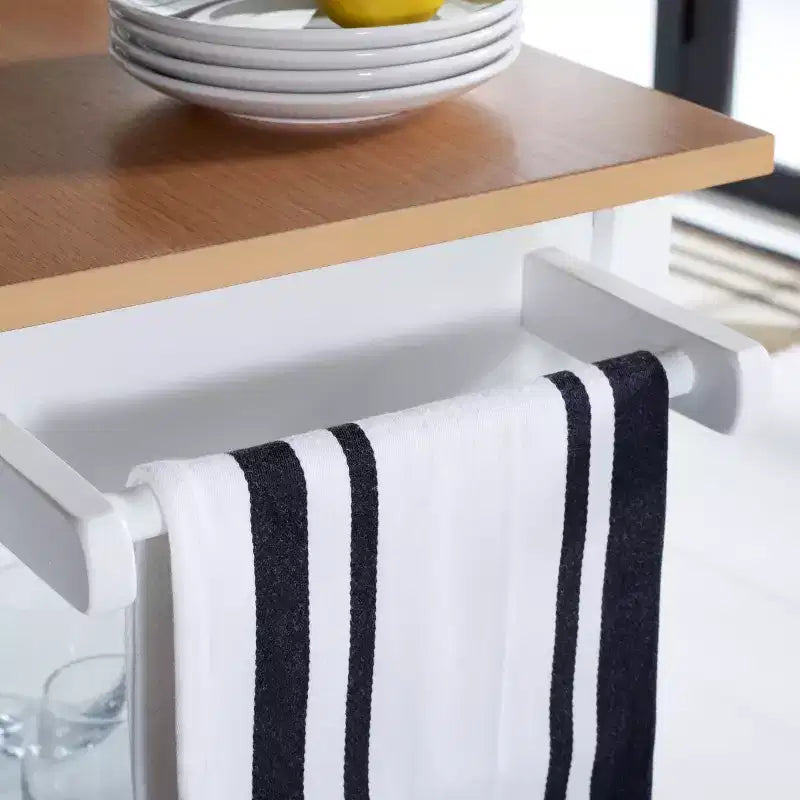 Carrello da Cucina Cohyn con 2 Cassetti e 3 Ripiani - KCH1401 - Safavieh