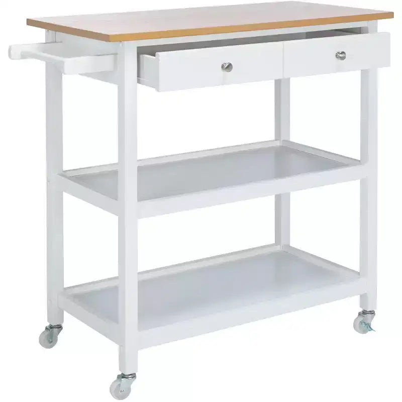 Carrello da Cucina Cohyn con 2 Cassetti e 3 Ripiani - KCH1401 - Safavieh