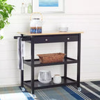 Carrello da Cucina Cohyn con 2 Cassetti e 3 Ripiani - KCH1401 - Safavieh