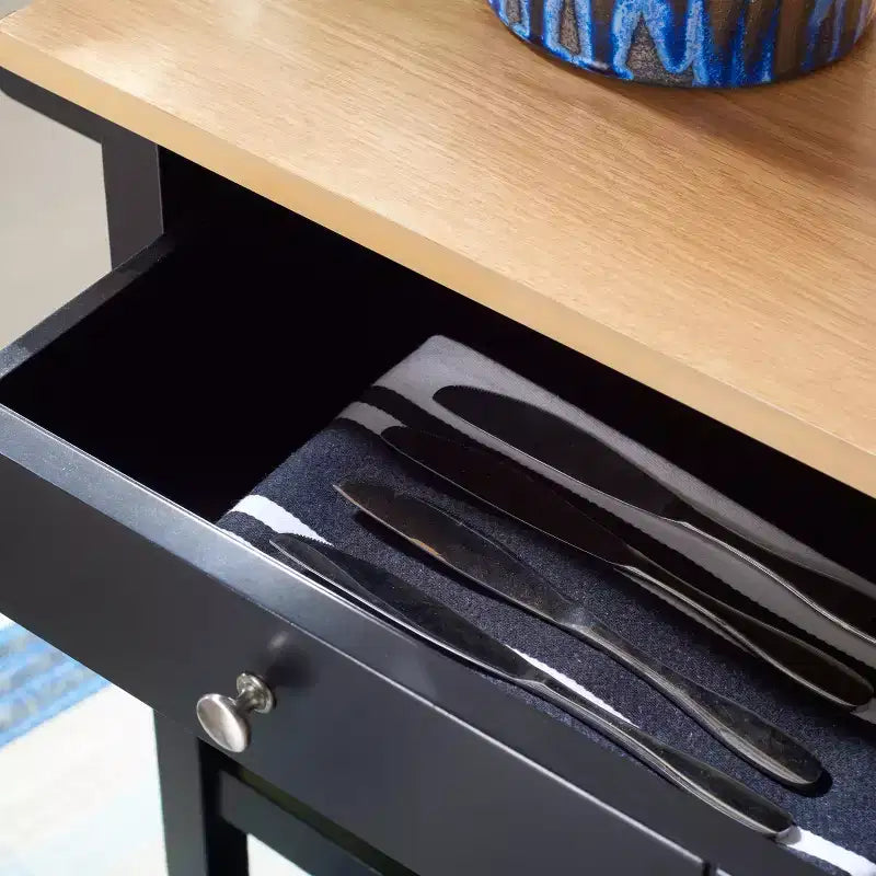 Carrello da Cucina Cohyn con 2 Cassetti e 3 Ripiani - KCH1401 - Safavieh