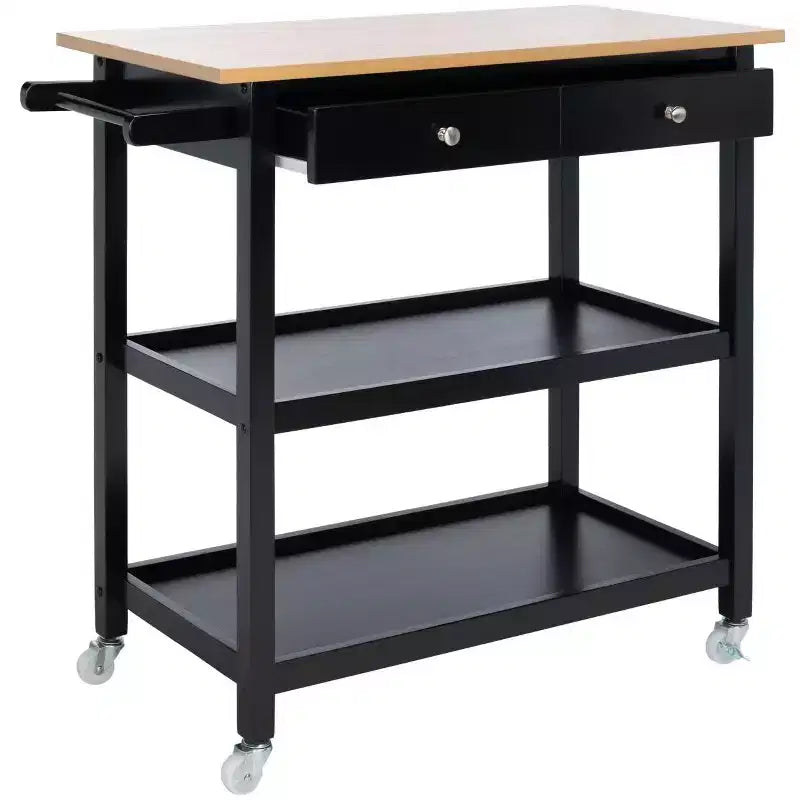 Carrello da Cucina Cohyn con 2 Cassetti e 3 Ripiani - KCH1401 - Safavieh