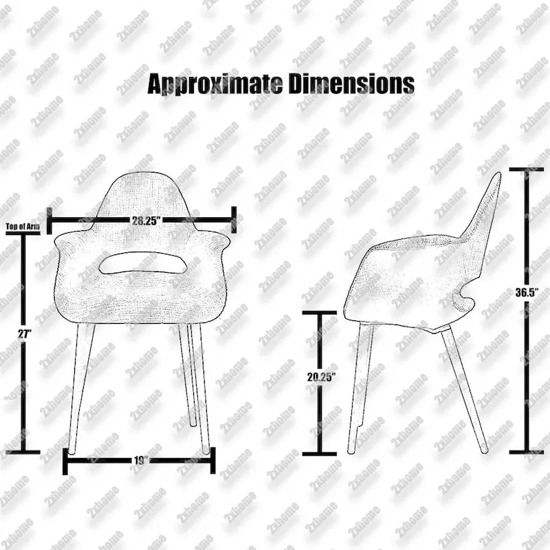 Poltrona moderna imbottita in tessuto organico con gambe in legno naturale per sala da pranzo, ufficio o come sedia laterale per salotto