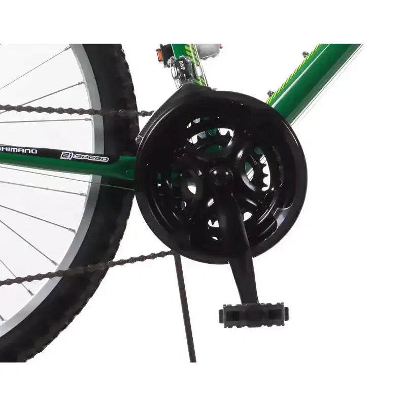 Titan Trail 21-speed Suspension Women's Mountain Bike, 17-Inch Frame, Green and Dark Green