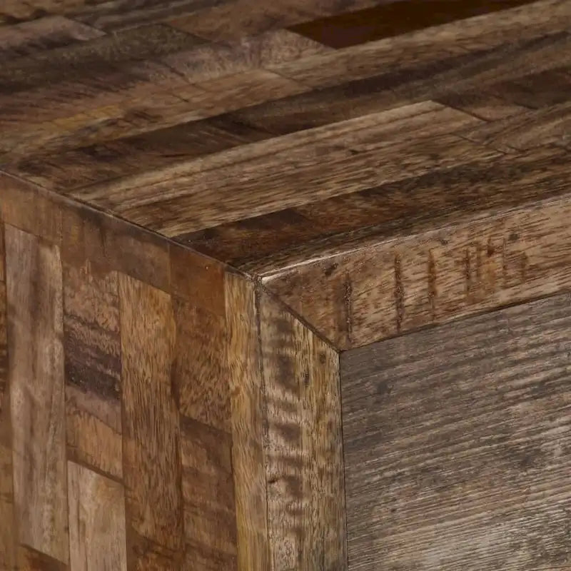 Mobile Porta TV in Legno di Mango 46.5" - 2 Cassetti, 2 Scomparti