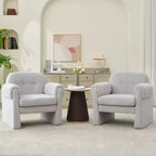 Hyleory Downy Fluffy Cloud Sedia accento imbottita, poltrona per camera da letto, area reception, sala lettura, soggiorno
