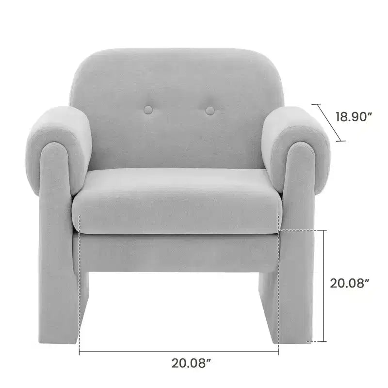 Hyleory Downy Fluffy Cloud Sedia accento imbottita, poltrona per camera da letto, area reception, sala lettura, soggiorno