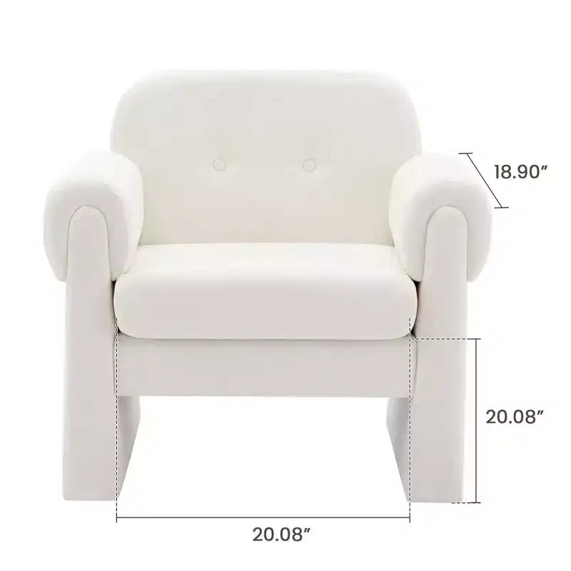 Hyleory Downy Fluffy Cloud Sedia accento imbottita, poltrona per camera da letto, area reception, sala lettura, soggiorno