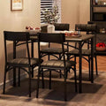 WhizMax Dining Table Set for 2, Square Dining Room Table Set with 2 Upholstered Chairs, 3 Piece Kitchen Table and Chairs, Kitchen Table Set