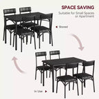 WhizMax Dining Table Set for 2, Square Dining Room Table Set with 2 Upholstered Chairs, 3 Piece Kitchen Table and Chairs, Kitchen Table Set