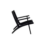 Boraam Harrison Hexagon Woven Black Rope Accent Chair