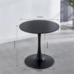 Round Dining Table Set for 4,5-Piece Modern Dining Table with 4 Chairs