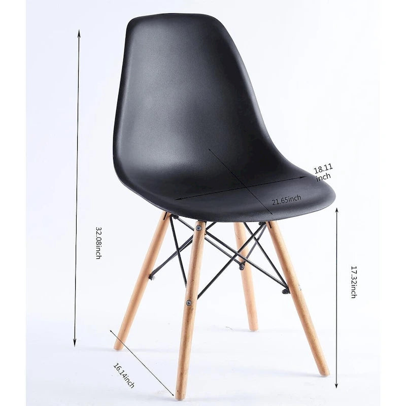 Round Dining Table Set for 4,5-Piece Modern Dining Table with 4 Chairs