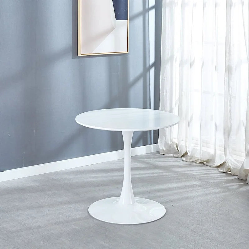 Round Dining Table Set for 4,5-Piece Modern Dining Table with 4 Chairs