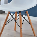 Round Dining Table Set for 4,5-Piece Modern Dining Table with 4 Chairs