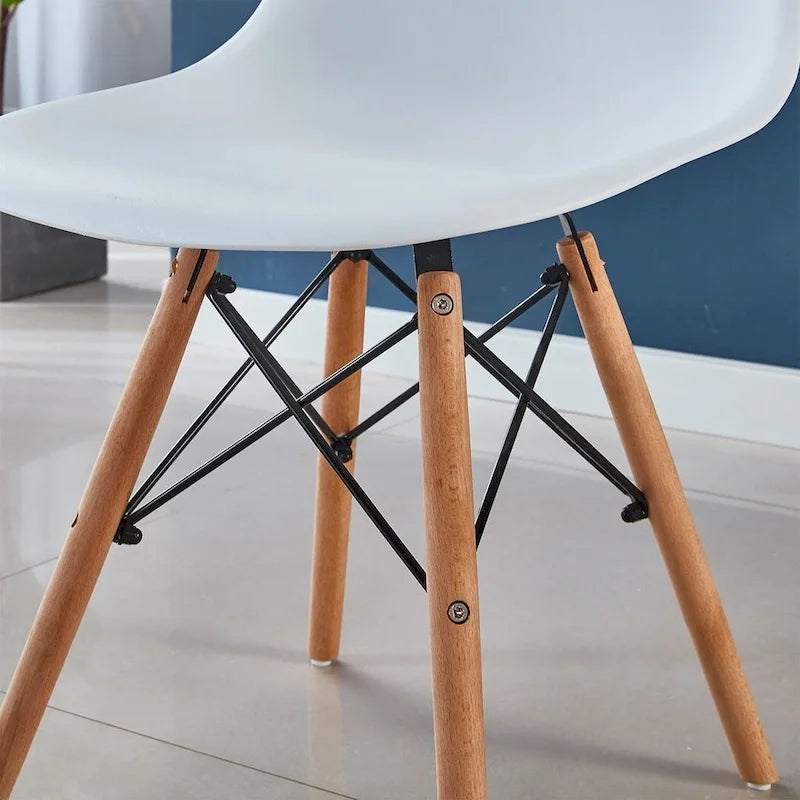 Round Dining Table Set for 4,5-Piece Modern Dining Table with 4 Chairs
